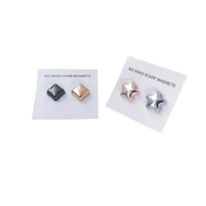 4 Pack Strong Magnetic Hijab Pins No-Snag Scarf Magnets