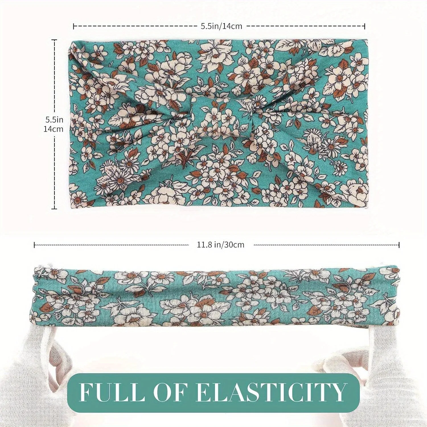 4PCS Anti Slip Wide Edge Headscarf