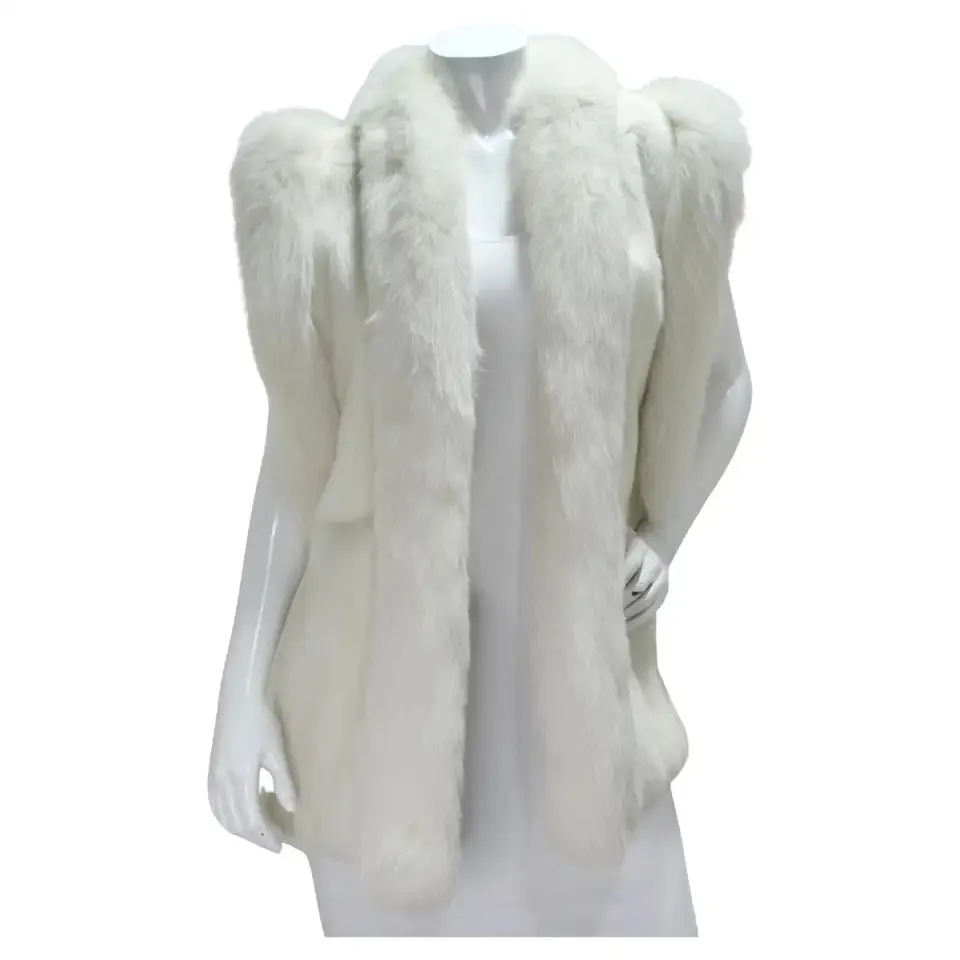 Alaska Fur Gallery White Fur Vest