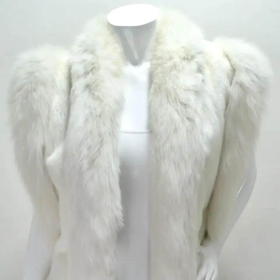 Alaska Fur Gallery White Fur Vest