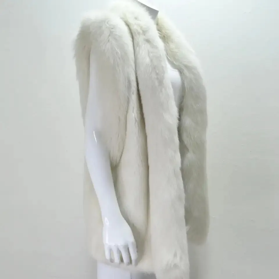 Alaska Fur Gallery White Fur Vest