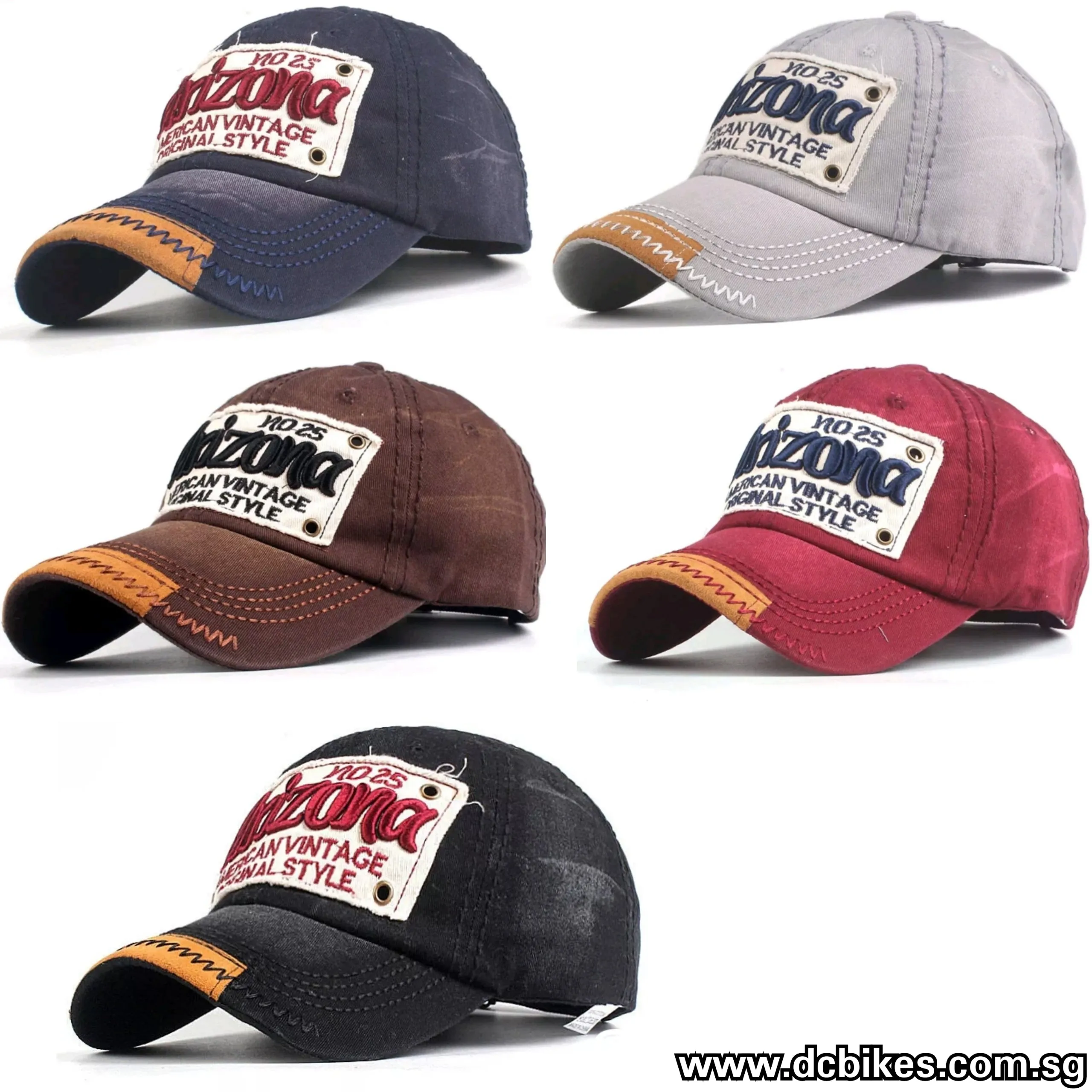 American Vintage Arizona Stone Wash MTB Rider Baseball Trucker Cap