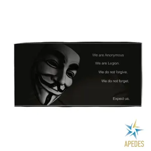 Anonymous Black Beach & Bath Towel Rectangle 30″ × 60″