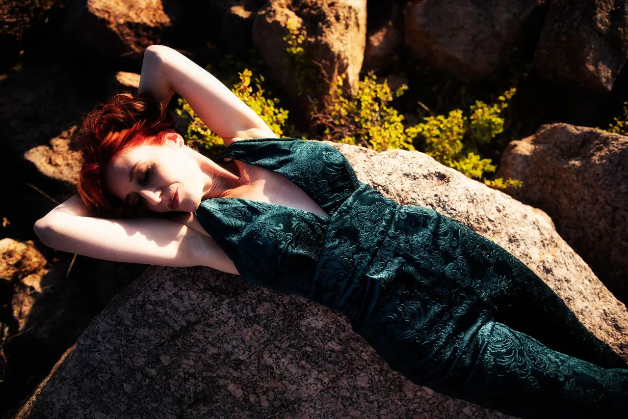 Belle Vie Jumpsuit (Deep Emerald)