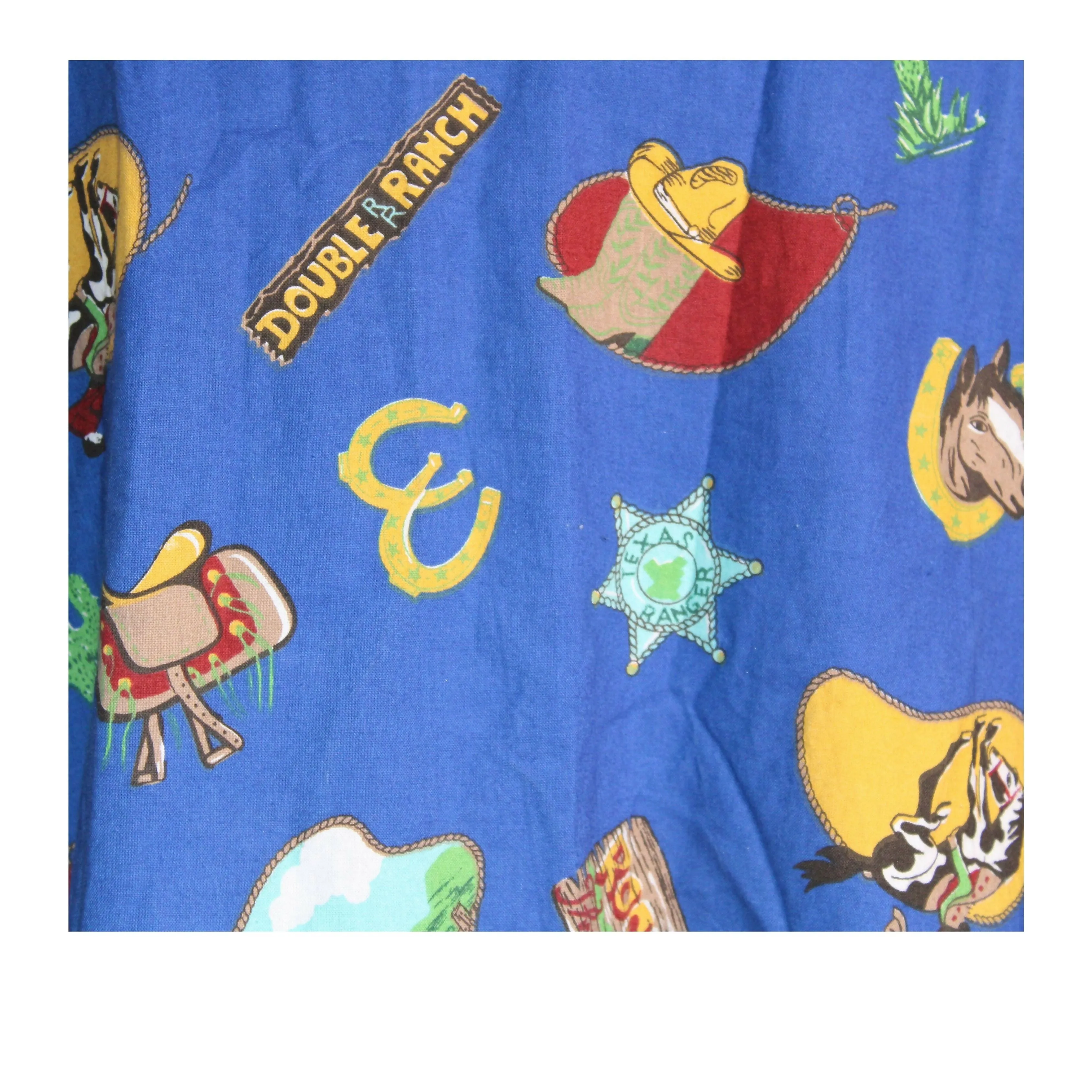 Blue Western Square Rodeo Jacket