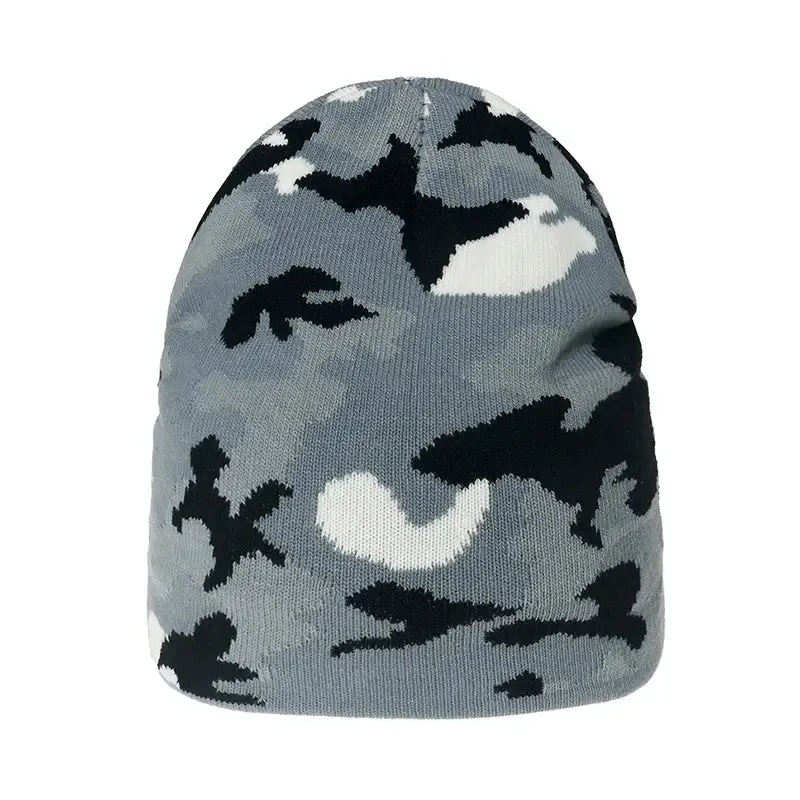 Bonnet fourré camouflage