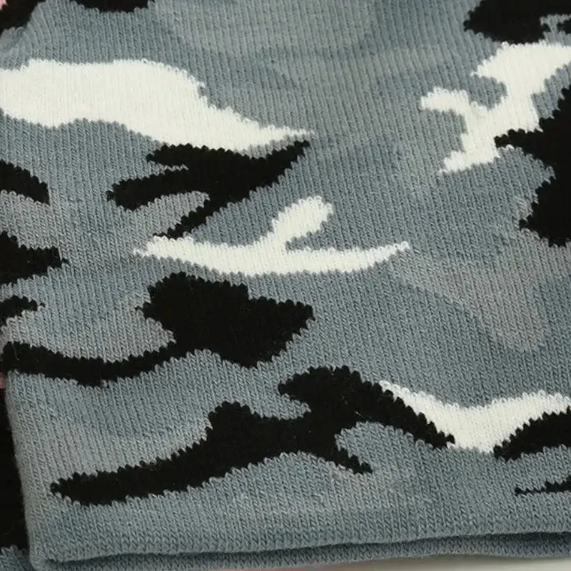 Bonnet fourré camouflage