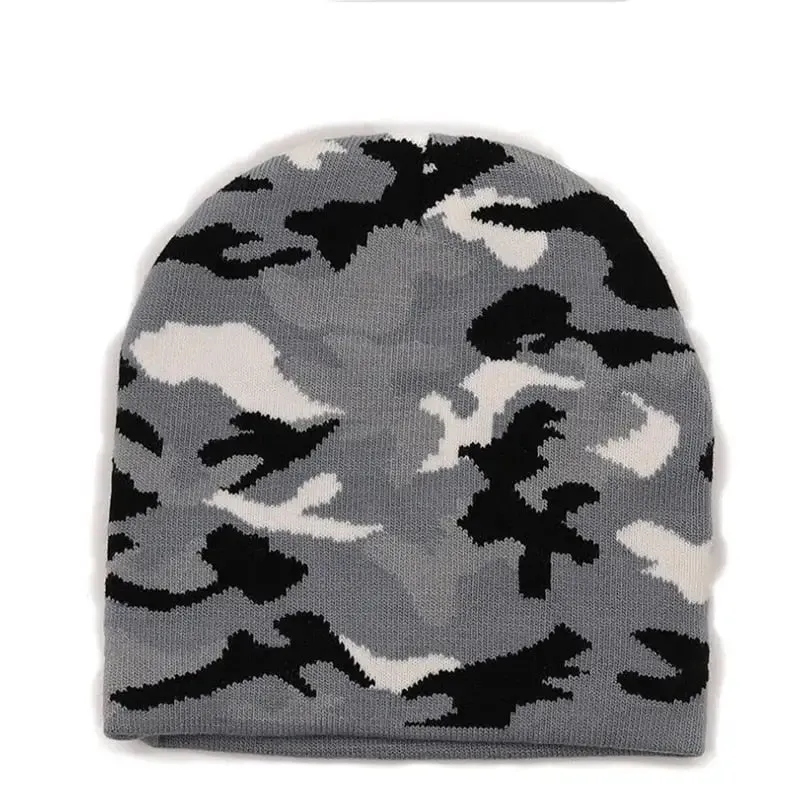 Bonnet fourré camouflage