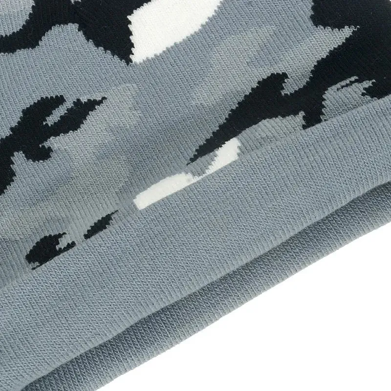 Bonnet fourré camouflage