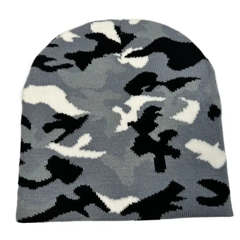 Bonnet fourré camouflage