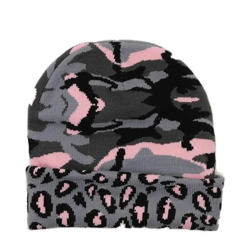 Bonnet fourré camouflage