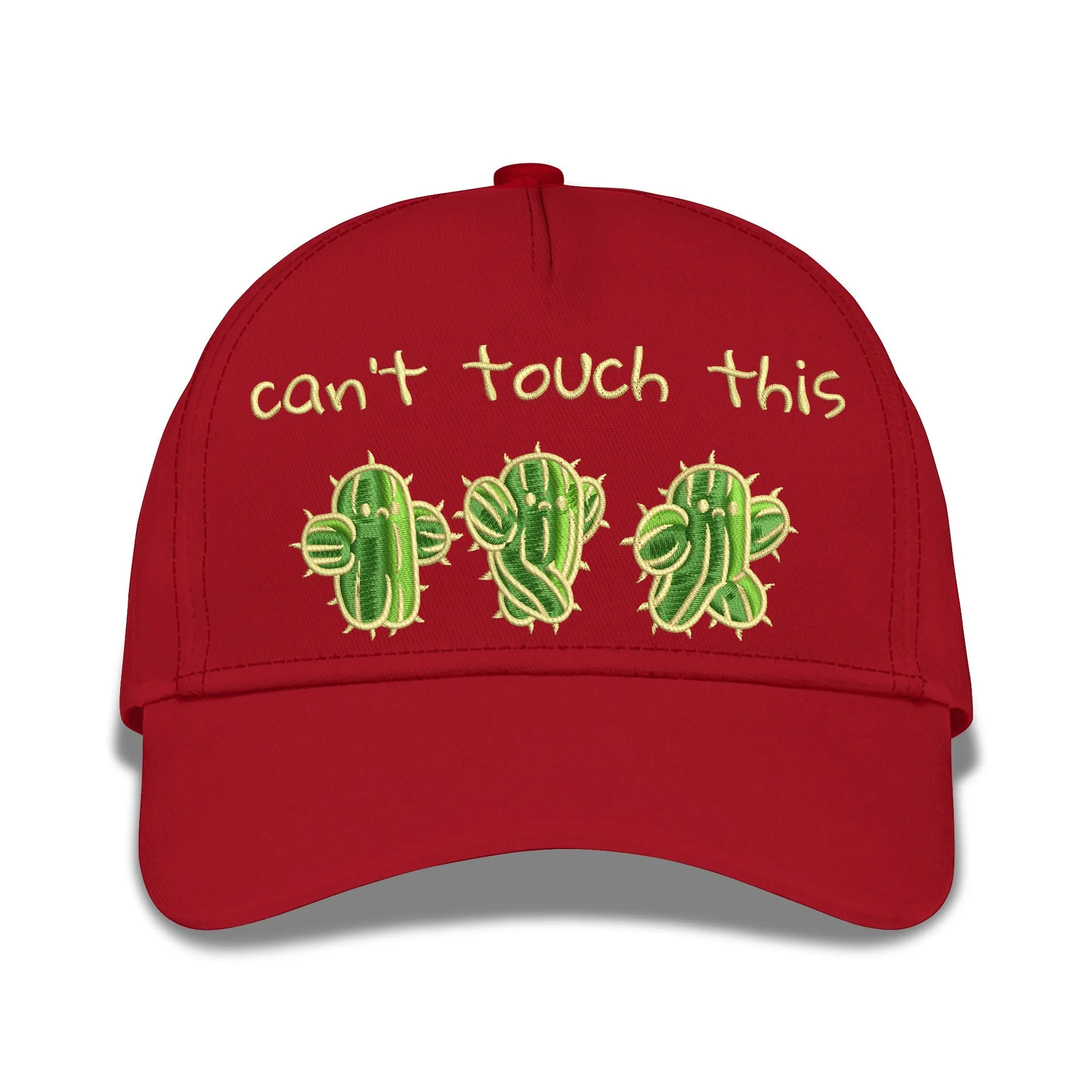 Can't Touch This Cactus Embroidered Baseball Caps