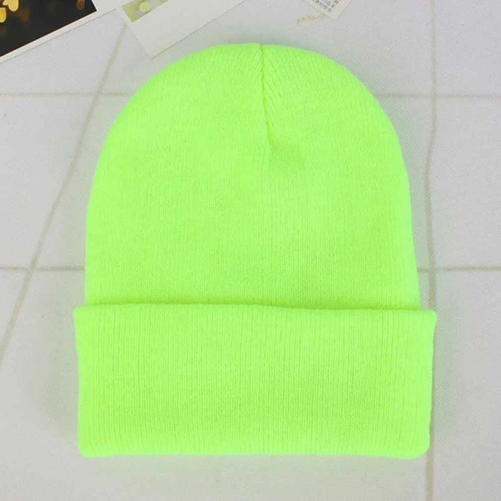 ContiNent 33 Winter Hats for Woman New Beanies Knitted Fluorescent Hat Girls Autumn Female Beanie Caps Warmer Bonnet Ladies Casual Cap