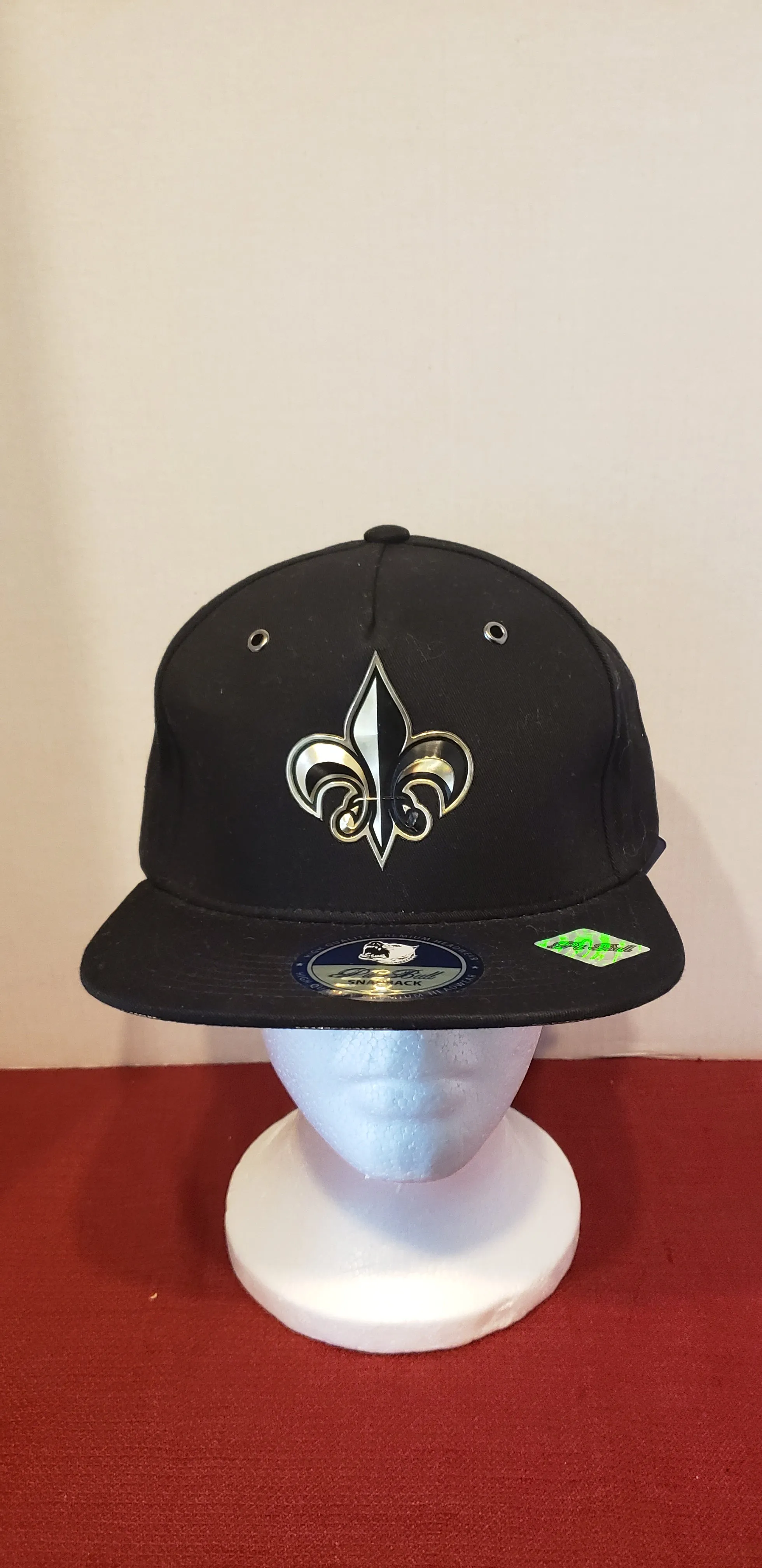 Fleur de lis Flat Snapback(Black) Caps