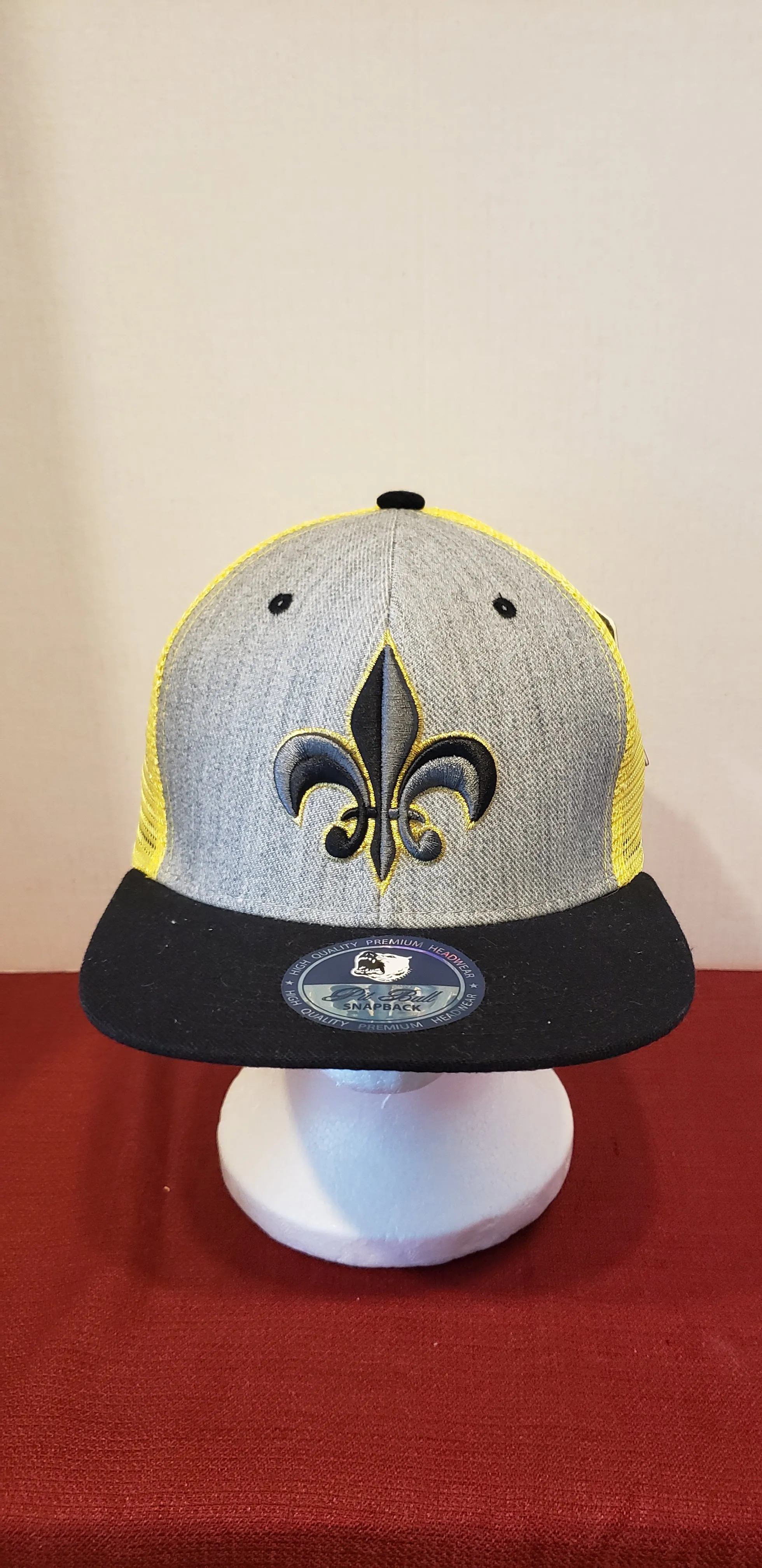 Fleur de lis Flat Snapback(Black) Caps