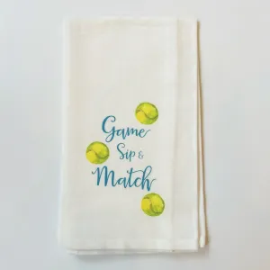 Game, Sip, Match Kitchen Towel