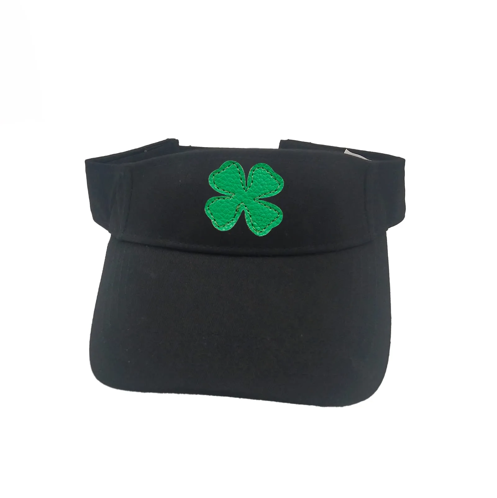 Golf Sports Visor Leather Clover Cotton Cap Hat for Running Tennis Soft Lightweight Adjustable Men Women