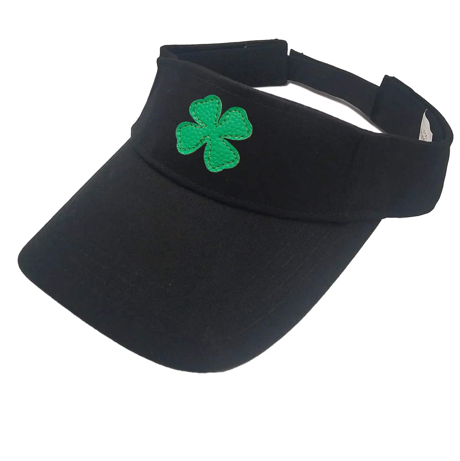 Golf Sports Visor Leather Clover Cotton Cap Hat for Running Tennis Soft Lightweight Adjustable Men Women