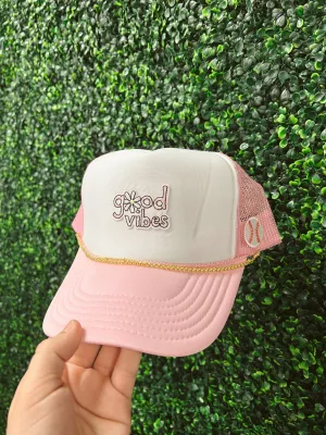 Good Vibes Baseball Trucker hat