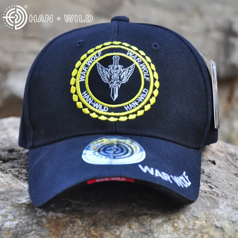HAN WILD Embroidery Visors Hat Unisex Baseball Caps Hiking Cap Hip Hop Snapback Caps Outdoor Golf Hats Gorra Hombre Gorras