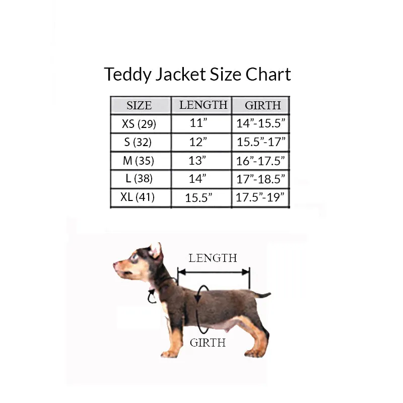 Hooded Teddy Faux Fur Dog Jacket in Rose
