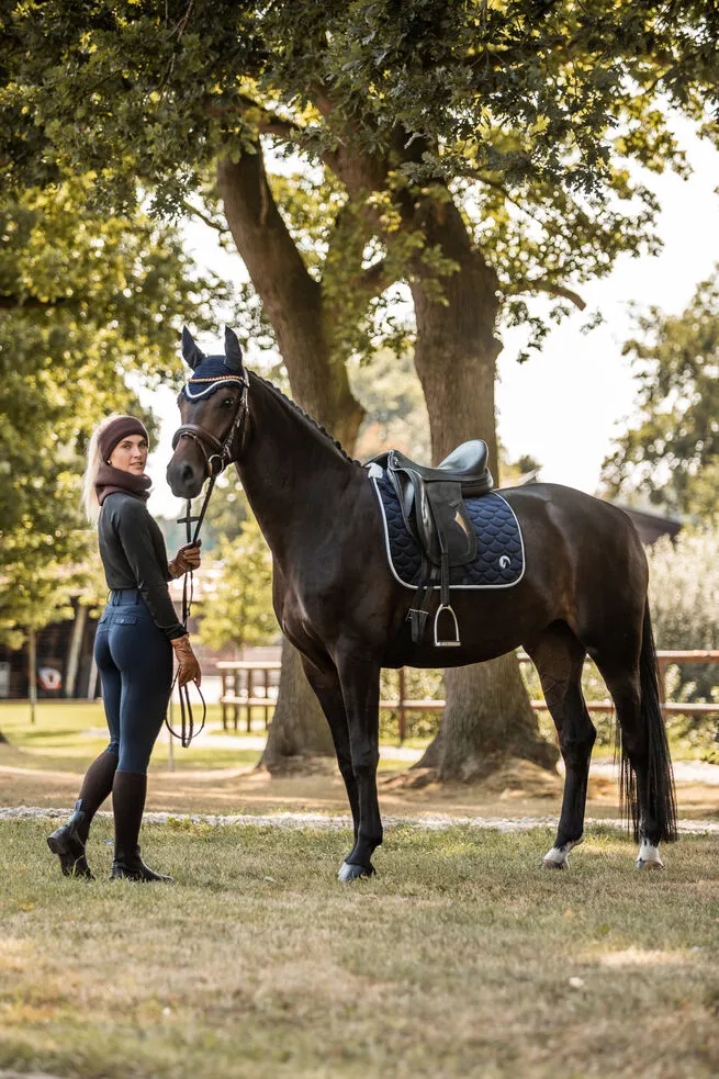 Horze Geneva Dressage Pad Very Dark Blue