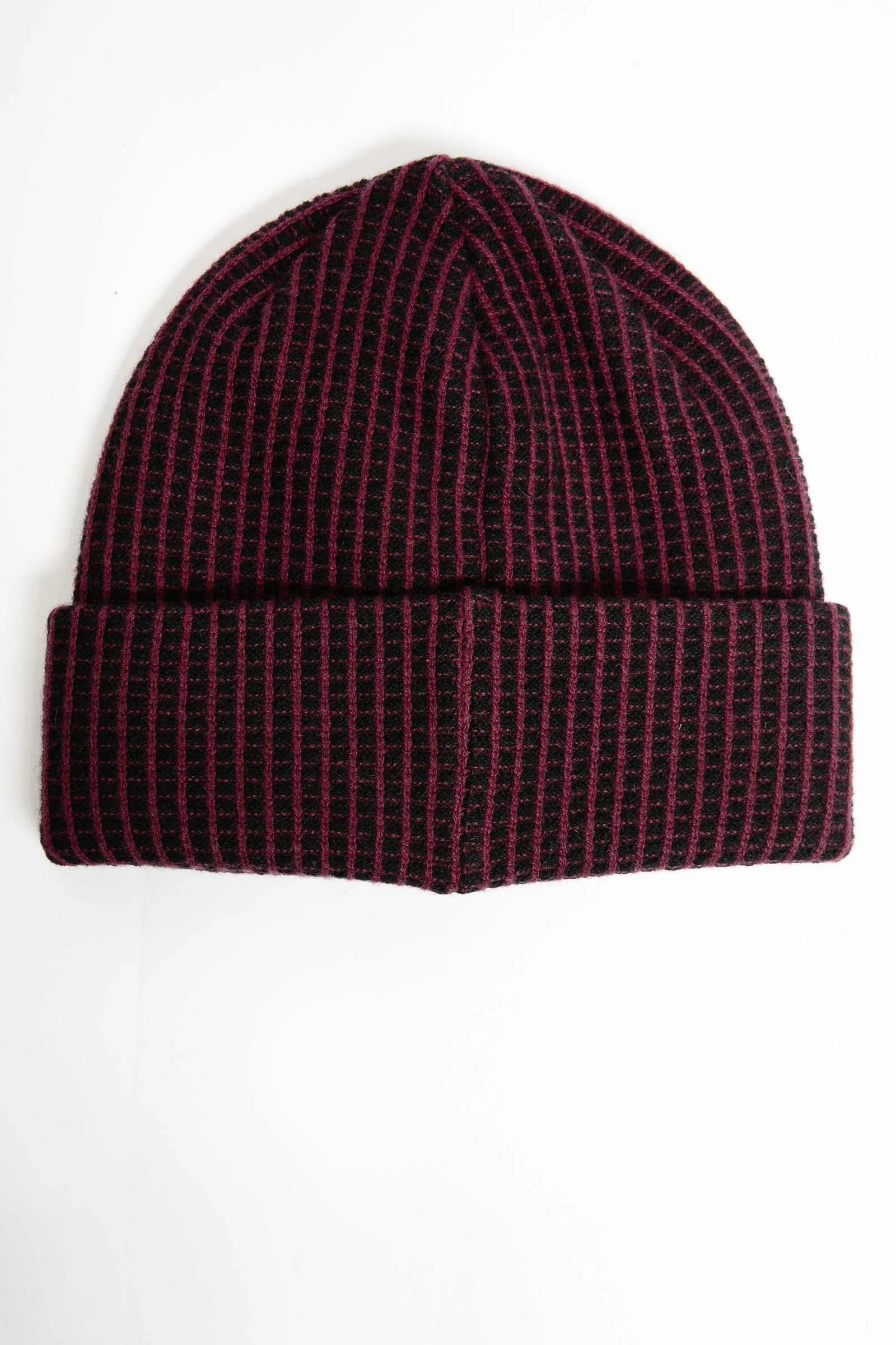 I.S.M. 'Pearl Lager' Burgundy Cashmere Beanie