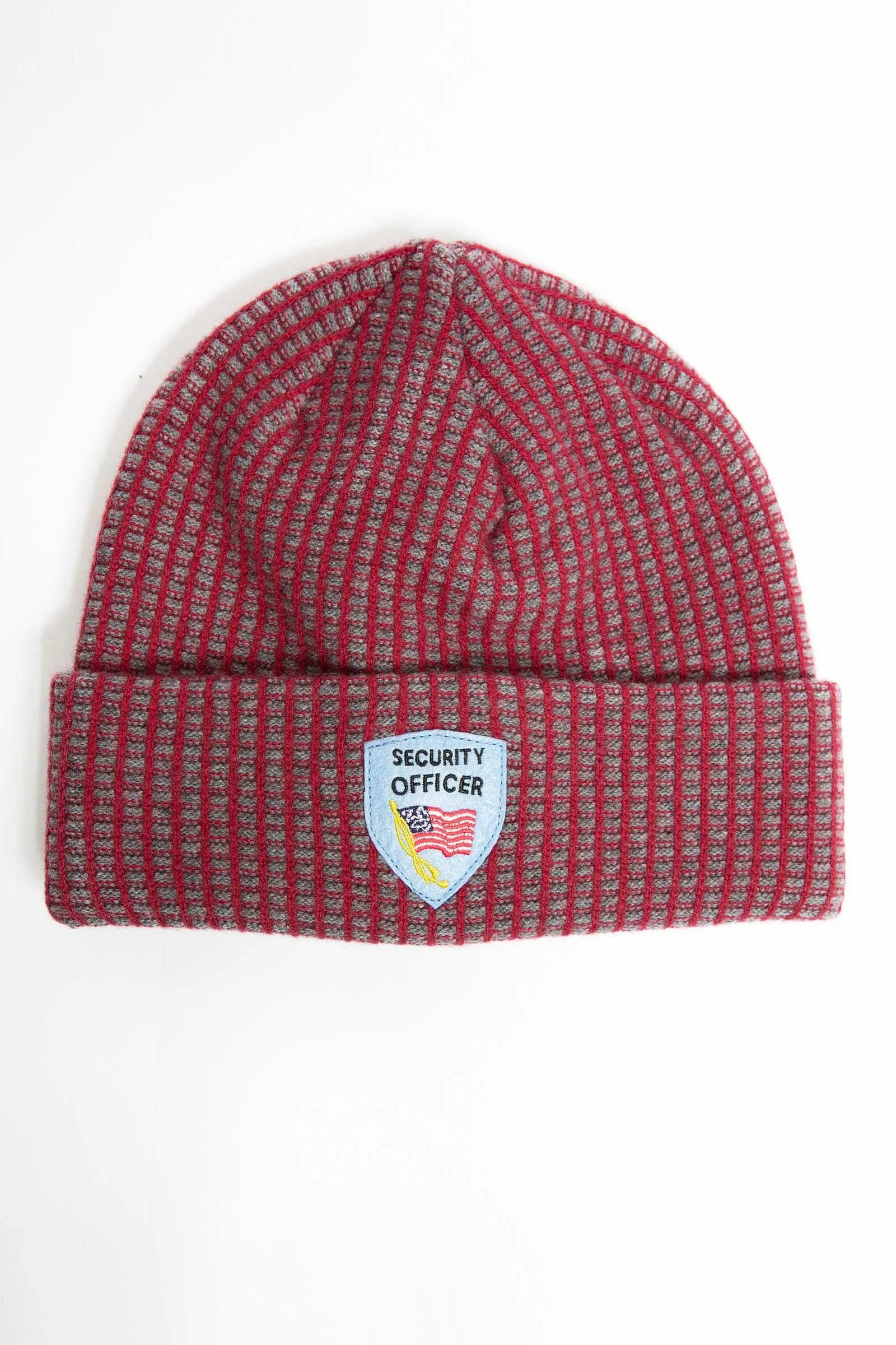 I.S.M. 'Security Officer' Red Cashmere Beanie
