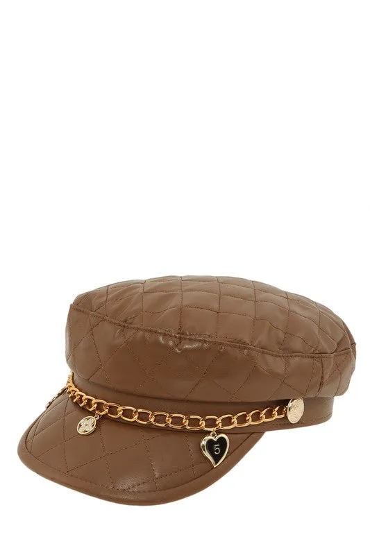 Keep It Classy- Fashion Cap with Chain