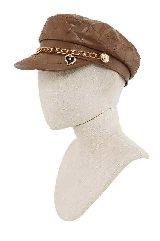 Keep It Classy- Fashion Cap with Chain