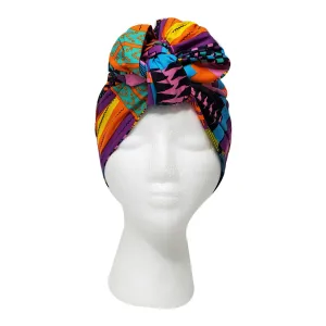 Kente Pink Open Crown Headwrap