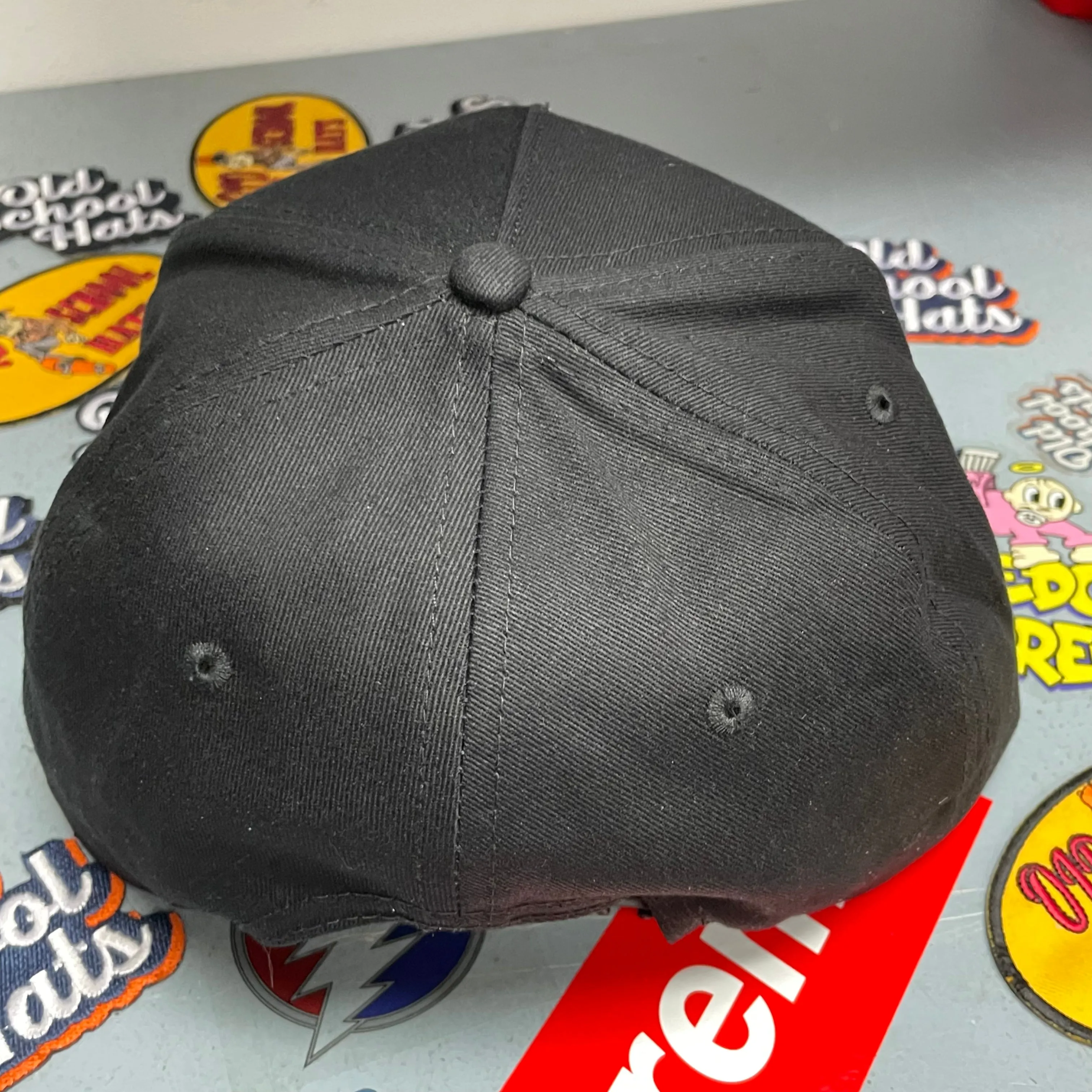 KICKIN' IT OLD SCHOOL 1996  Vintage Custom Embroidered Black Golf Snapback Cap Hat