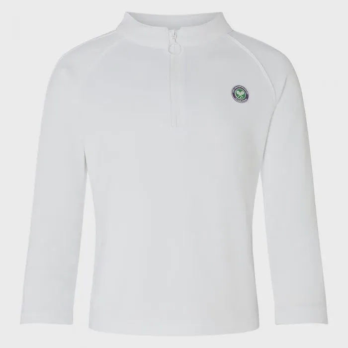 Kids Sports Track Top - White