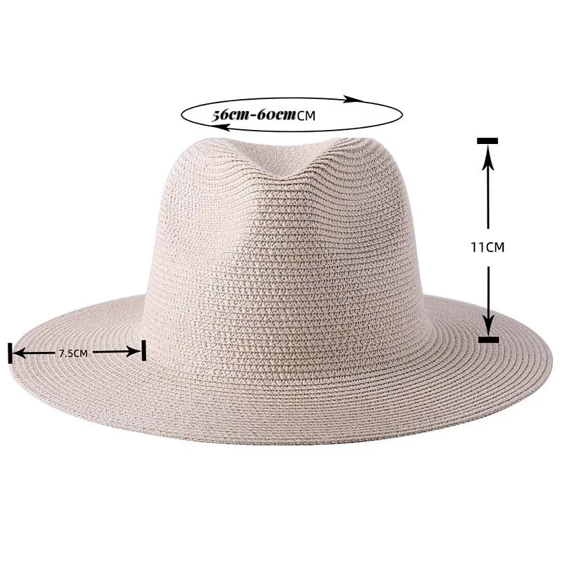 Large Size 56-58 59-60cm New Natural Panama Straw Hat