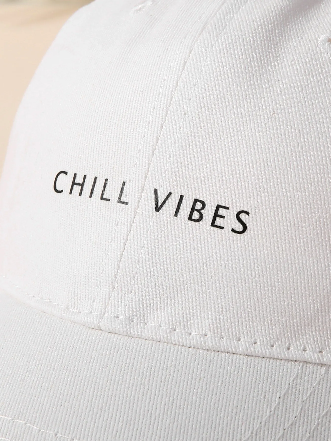 Letter Graphic Baseball Cap Casual