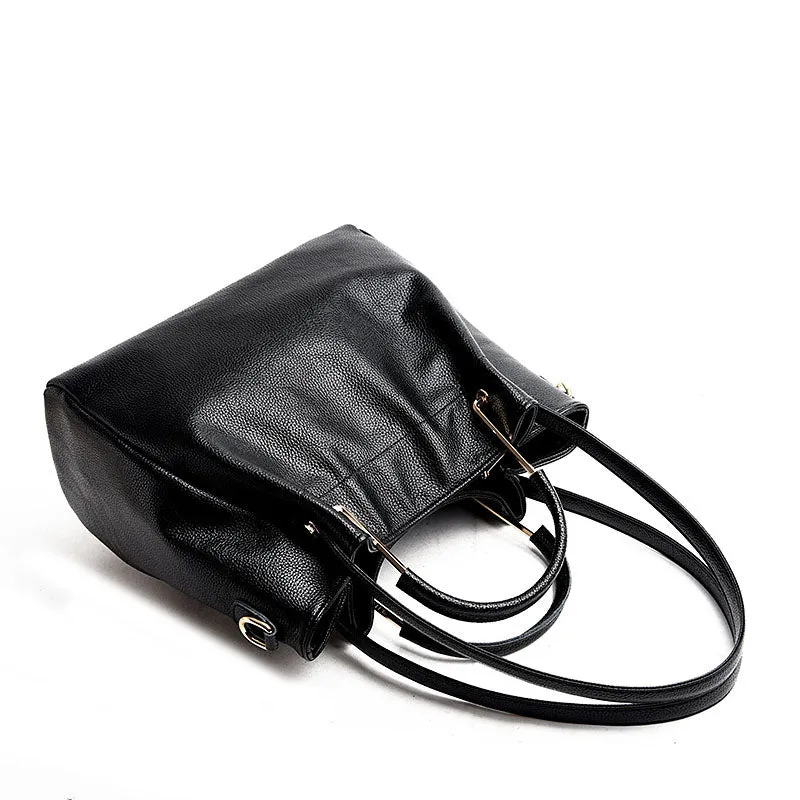 <bold>Bucket / Crossbody Bag <br>Genuine-Leather