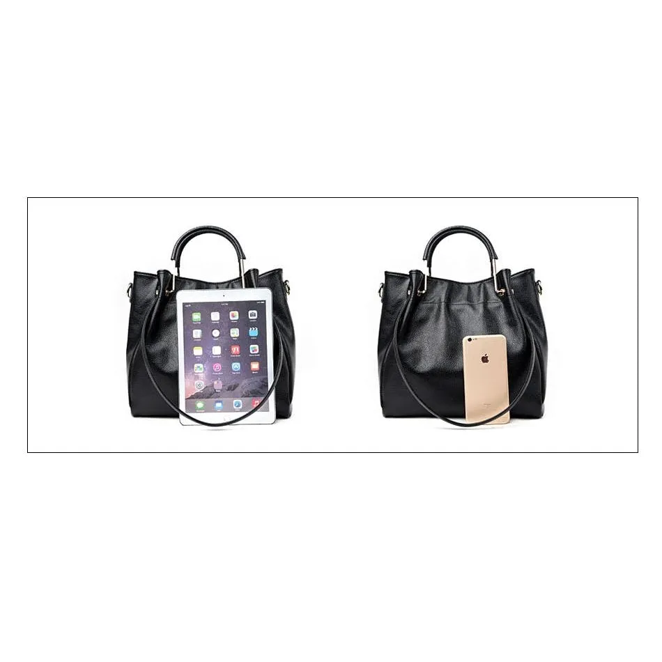 <bold>Bucket / Crossbody Bag <br>Genuine-Leather