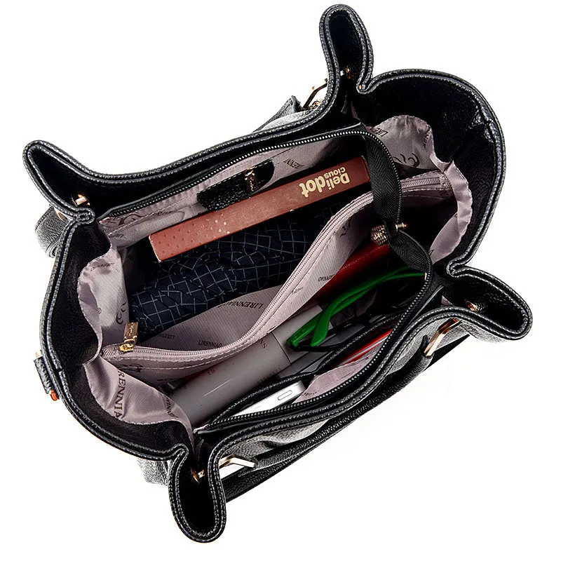 <bold>Bucket / Crossbody Bag <br>Genuine-Leather