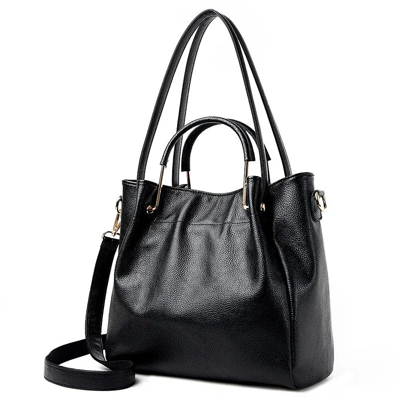 <bold>Bucket / Crossbody Bag <br>Genuine-Leather
