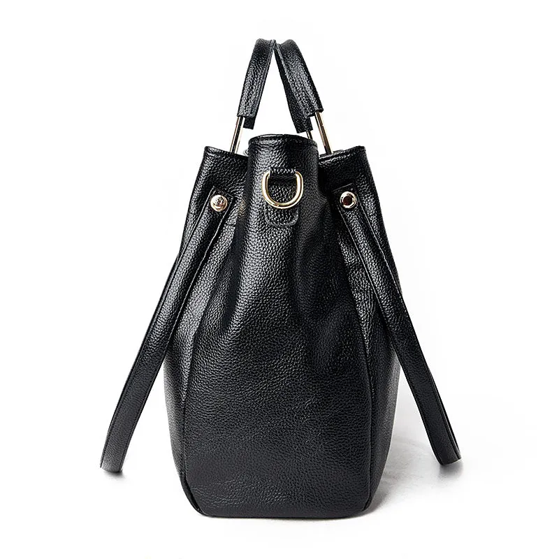 <bold>Bucket / Crossbody Bag <br>Genuine-Leather
