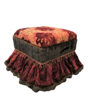 Luxury Upholstered Foot Stool Firenze