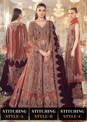 Maria B Mbroidered Collection '23 | Orange BD-2701