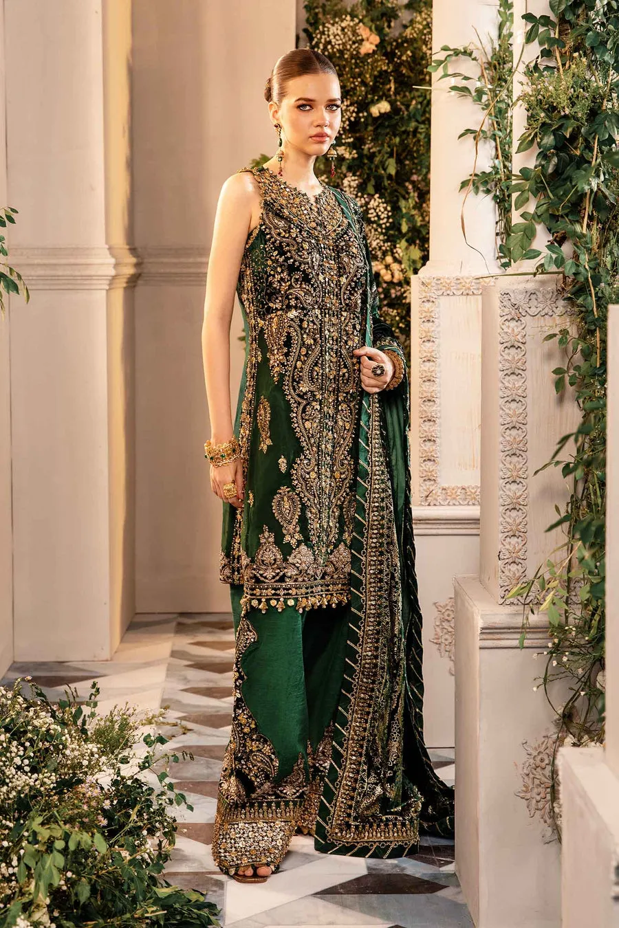 Maria.B | Embroidered Organza Suit '24 | MBD-2904