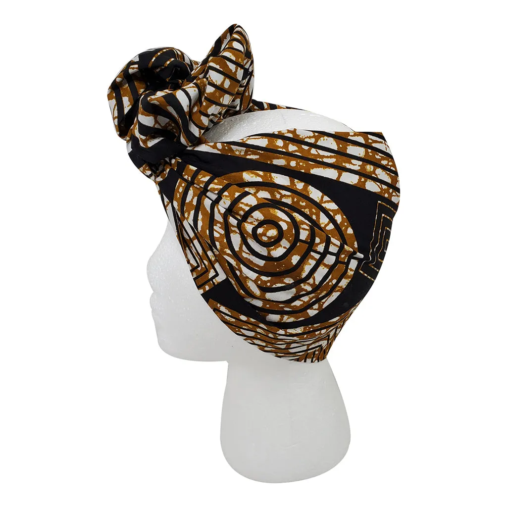 Mazing Black Open Crown Headwrap
