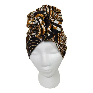 Mazing Black Open Crown Headwrap