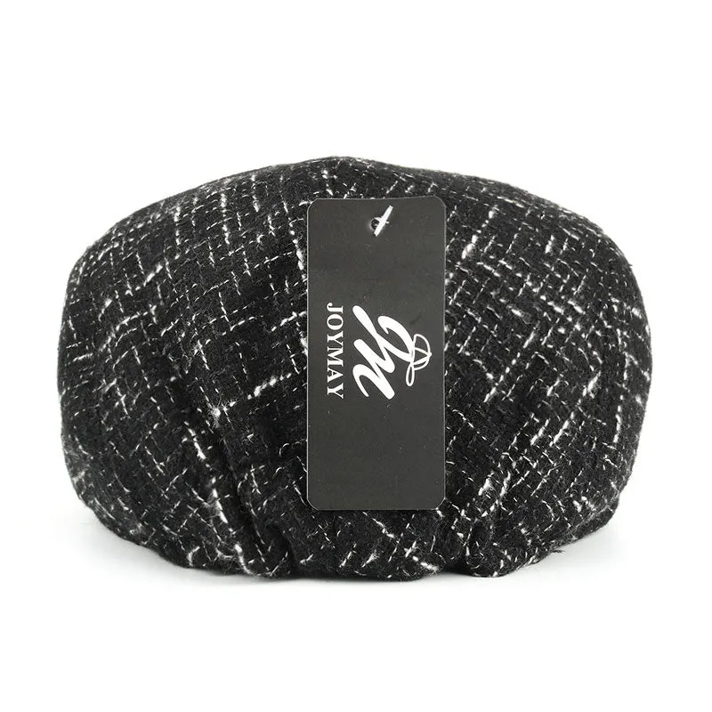 Men's Cotton Winter Beret Hat - Black,Navy,Grey