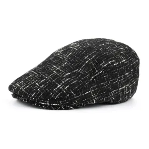 Men's Cotton Winter Beret Hat - Black,Navy,Grey