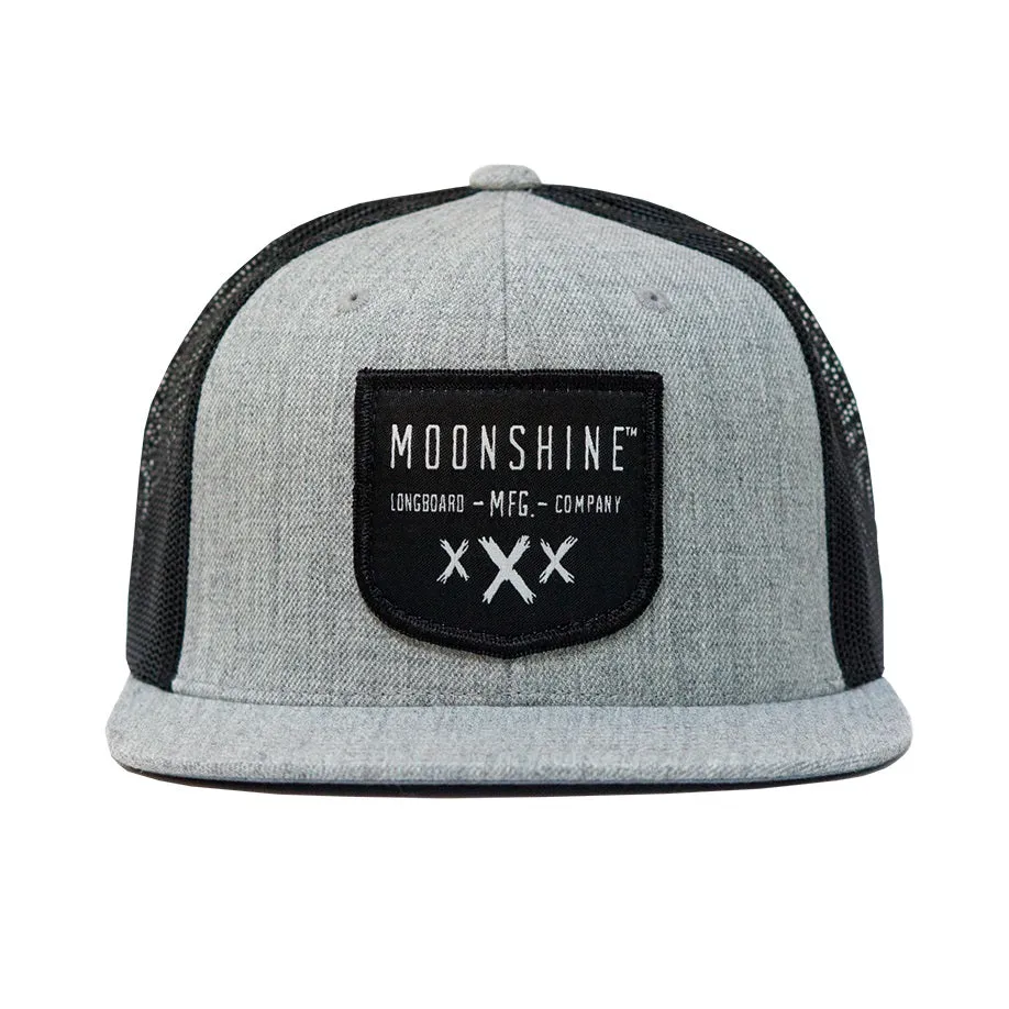 Moonshine Shield Snapback - Grey/Black Mesh
