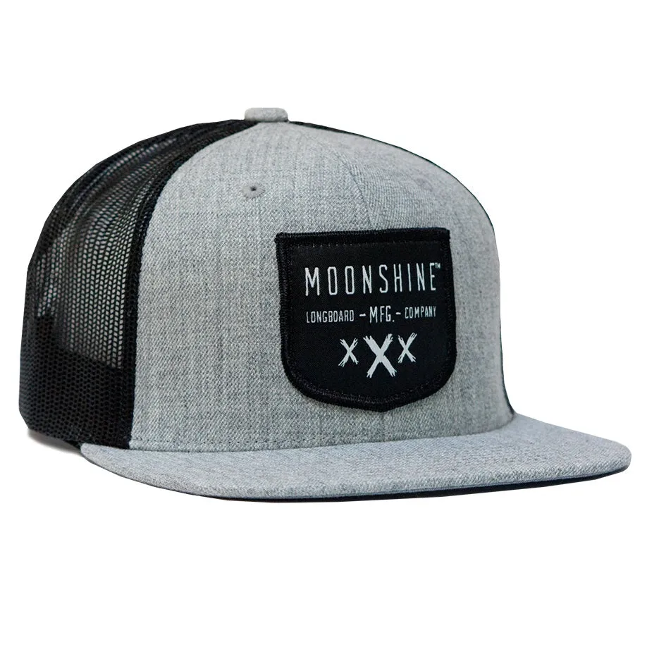 Moonshine Shield Snapback - Grey/Black Mesh
