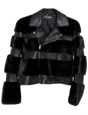 Moto Mink Leather Jacket